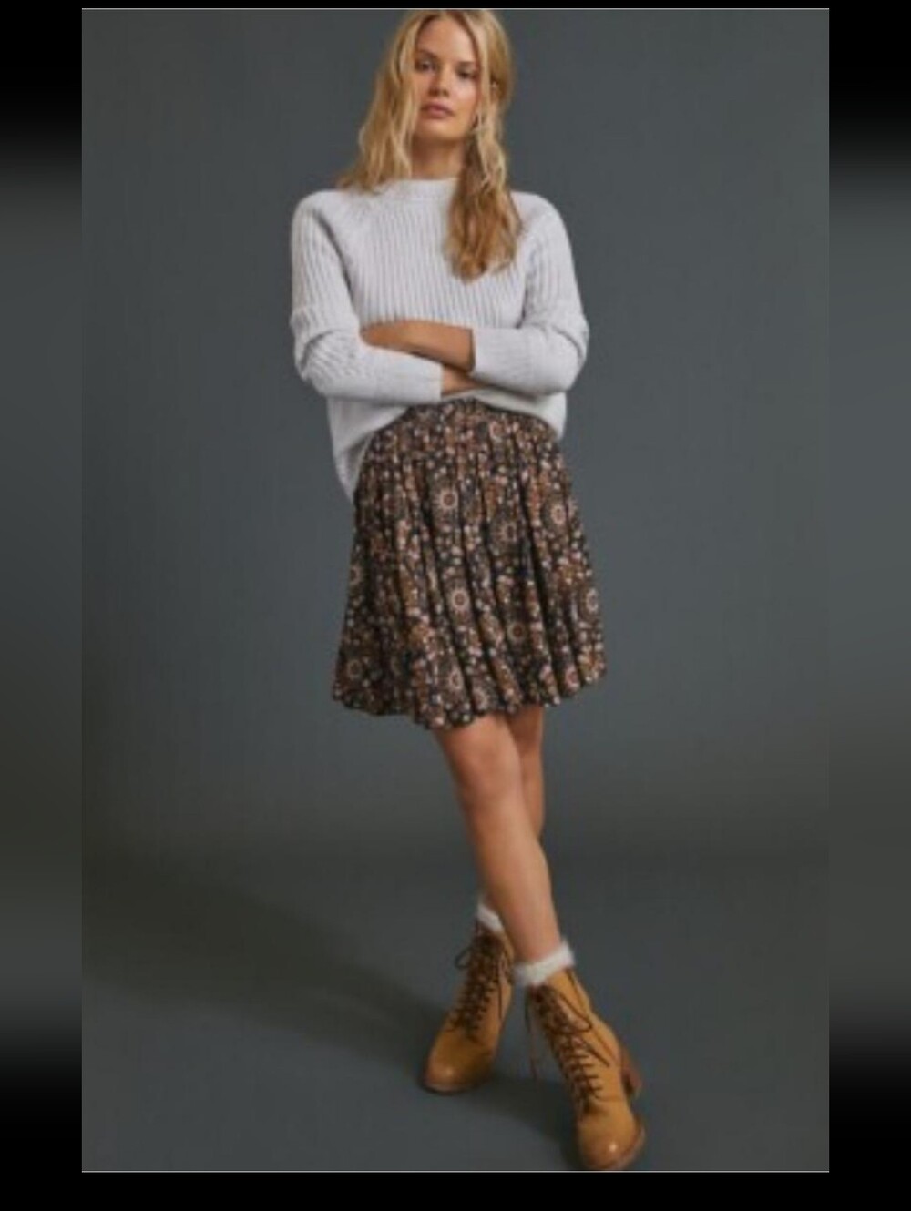 Anthropologie Porridge Karina Mini Skirt